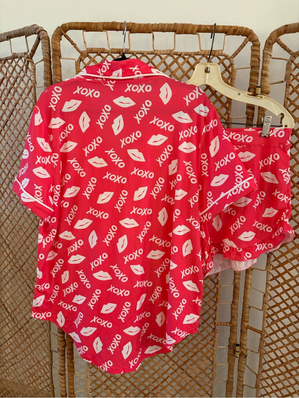 NWT Jordann’s Jammie’s Women’s Pink XOXO Short Pajama Set - Picture 10 of 10